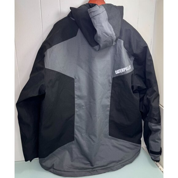 Caterpillar CAT Triton Jacket Coat 4XL Waterproof Windproof Hooded Workwear - Picture 2 of 9